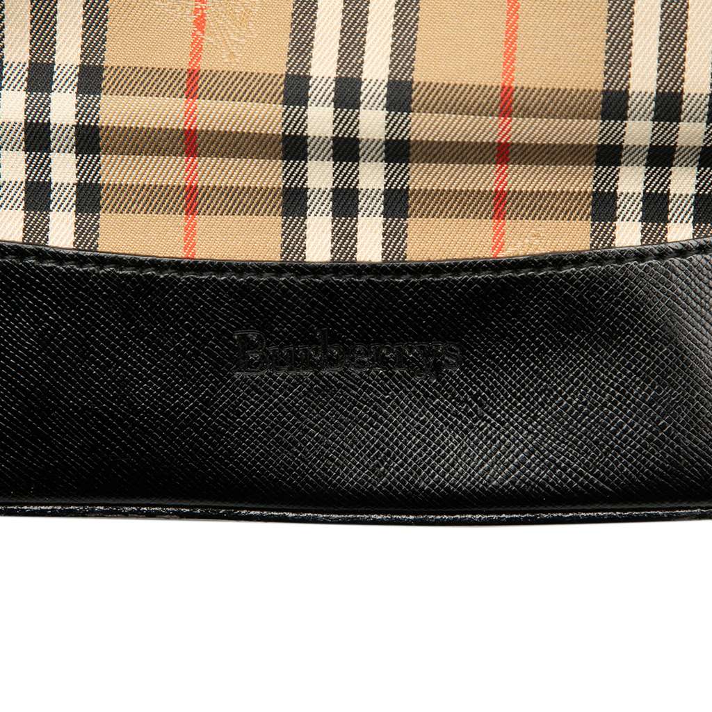 Burberry Haymarket Check Canvas Tote - 5