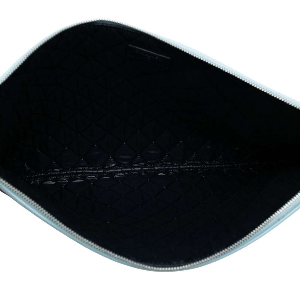 Chanel Large Lambskin Airlines O Case Clutch - 4