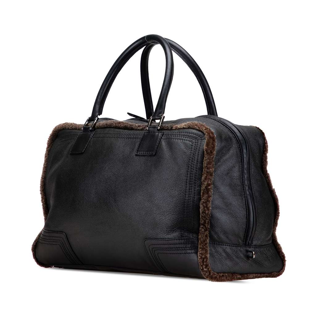 Loewe Shearling Trimmed Calfskin Amazona 44 - 2