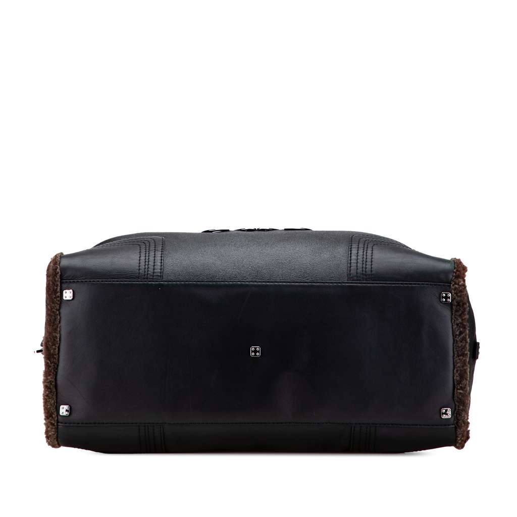 Loewe Shearling Trimmed Calfskin Amazona 44 - 3