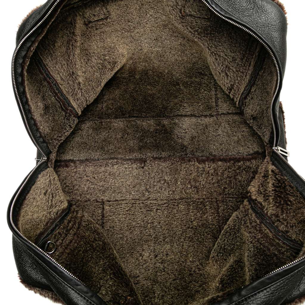 Loewe Shearling Trimmed Calfskin Amazona 44 - 4