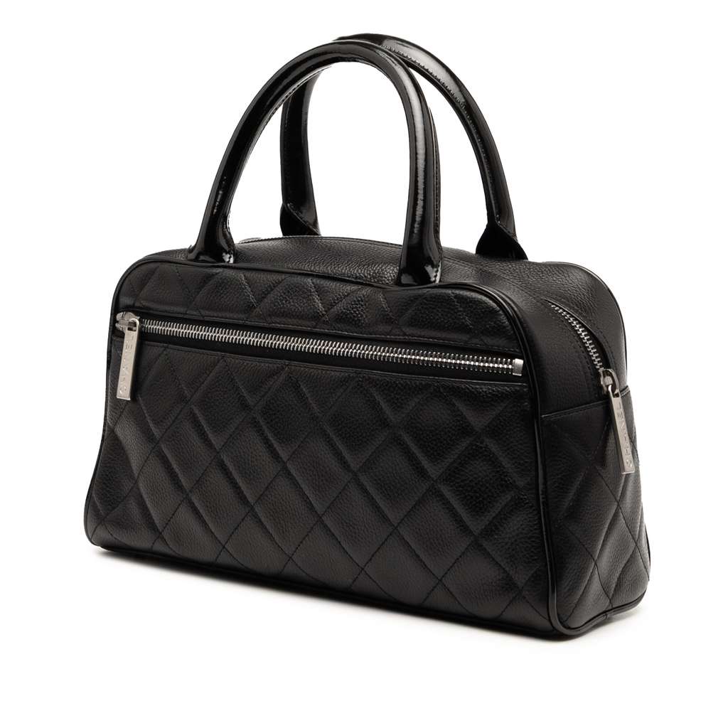 Chanel Quilted Calfskin Logo Bowler Bag - 2