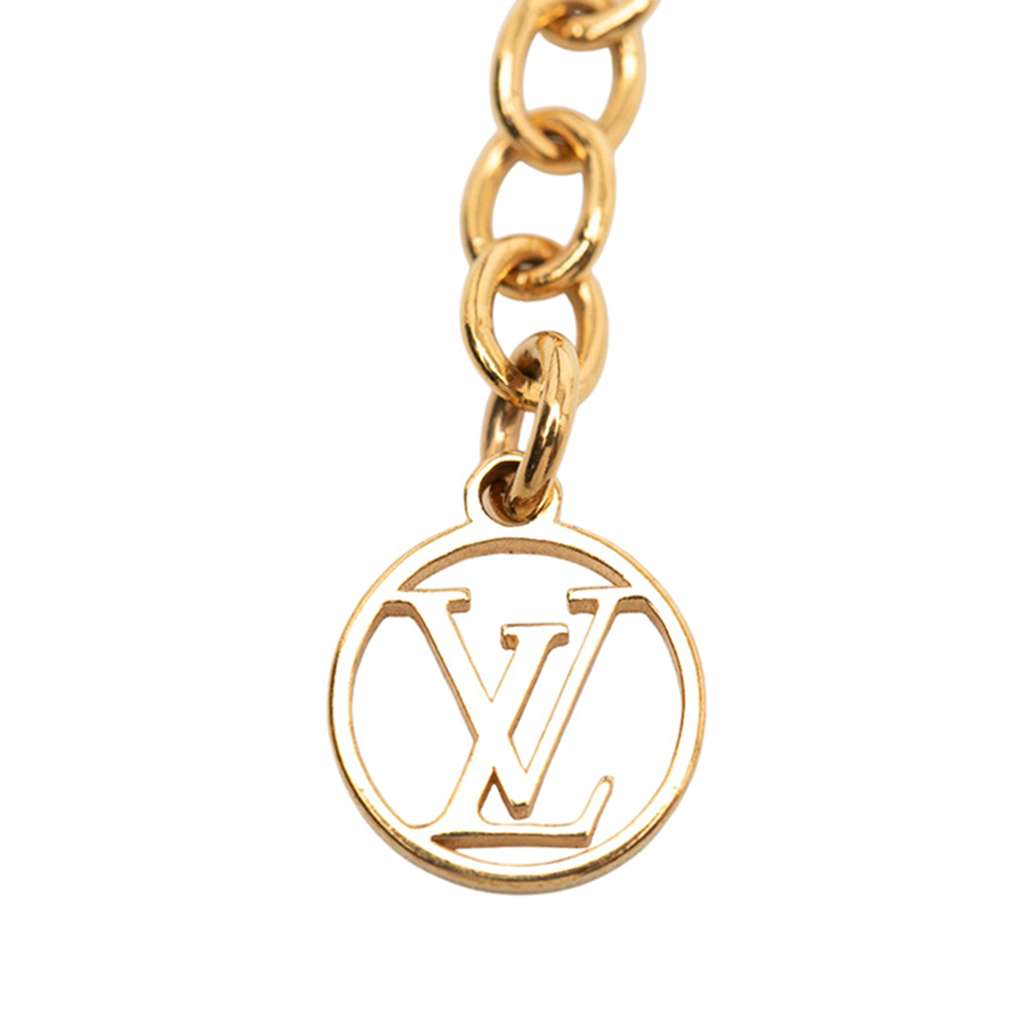 Louis Vuitton Gold Plated Essential V Necklace - 4