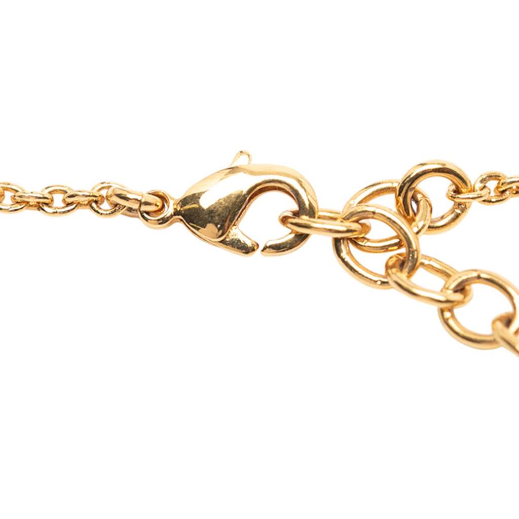 Louis Vuitton Gold Plated Essential V Necklace - 5