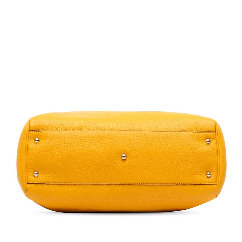 Gucci Medium Leather Bamboo Diana Tote - 3