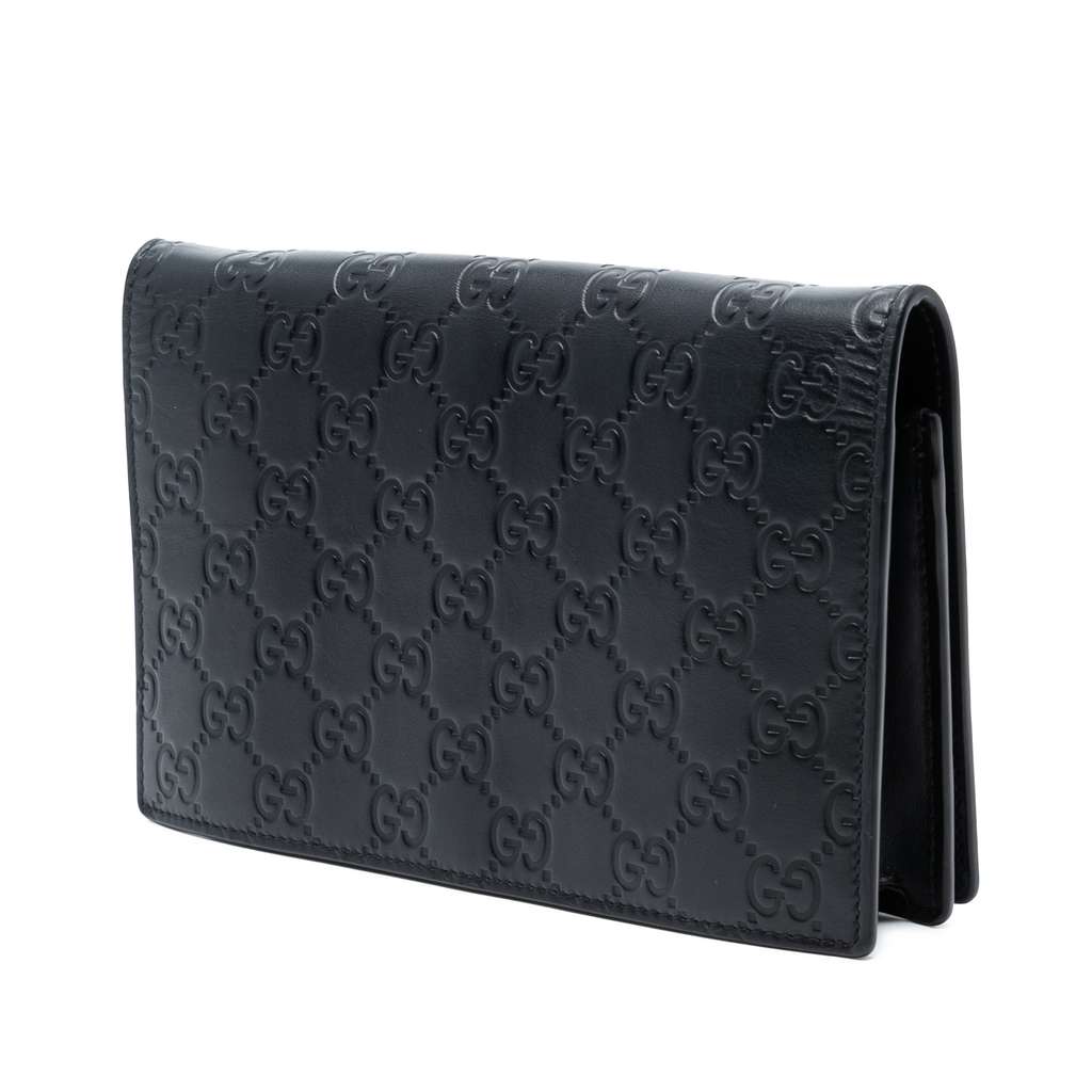 Gucci Mini Guccissima Bow Signature Wallet On Chain - 2