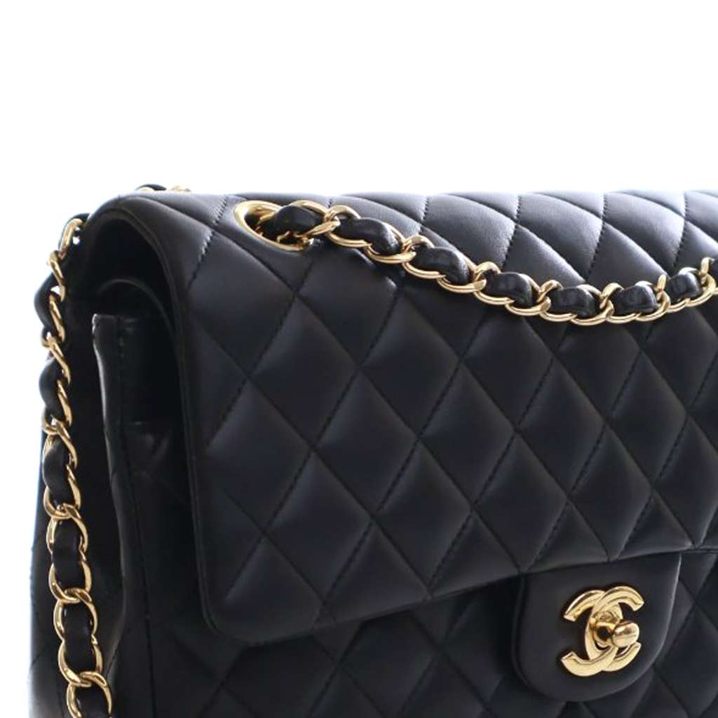 Chanel Medium Classic Lambskin Double Flap - 5