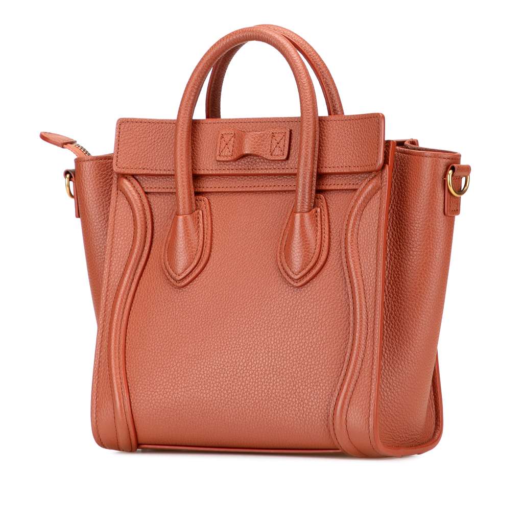 Celine Nano Leather Luggage Tote - 2