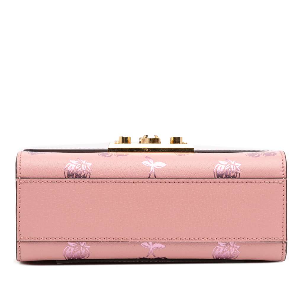Gucci Small Leather Berry Print Padlock Crossbody - 3