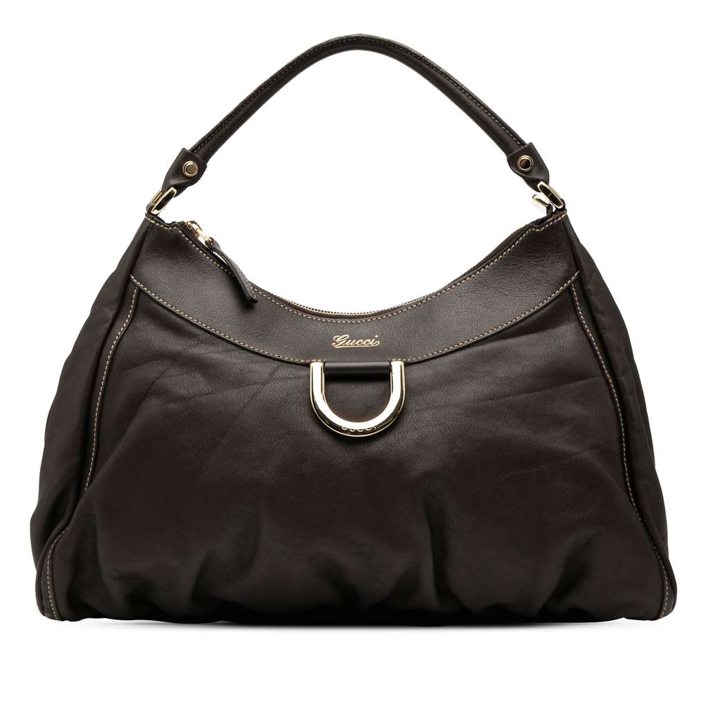 Gucci Leather Abbey D Ring Shoulder Bag