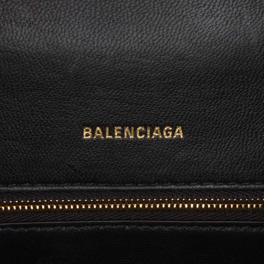 Balenciaga Small Shiny Box Calfskin Hourglass Top Handle Bag - 5