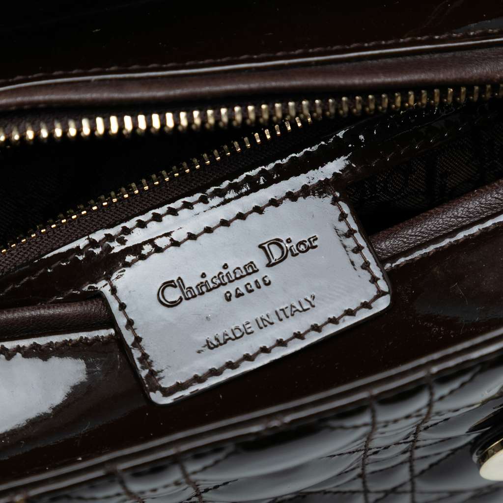 Dior Medium Patent Cannage Lady Dior - 5