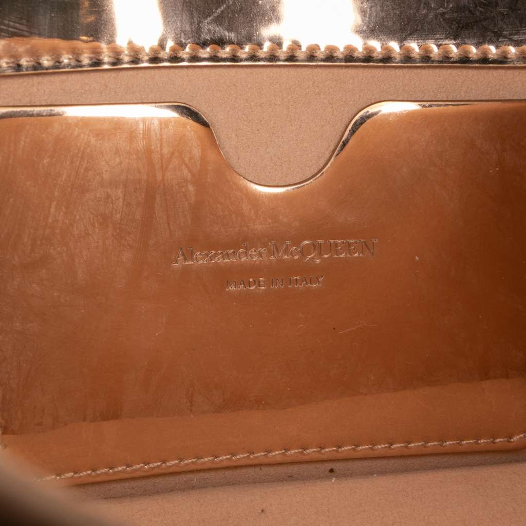 Alexander Mcqueen Mini Metallic Calfskin Jewelled Crossbody - 5