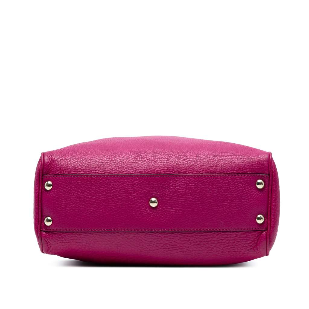 Gucci Small Calfskin Bamboo Shopper Satchel - 3