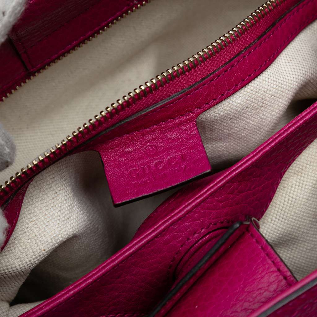 Gucci Small Calfskin Bamboo Shopper Satchel - 5