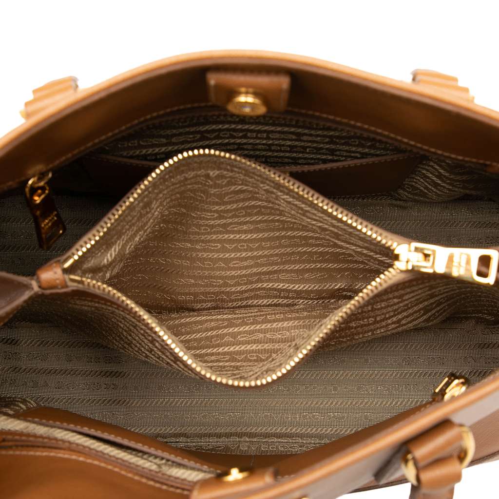 Prada Medium Saffiano Lux Open Promenade Satchel - 4