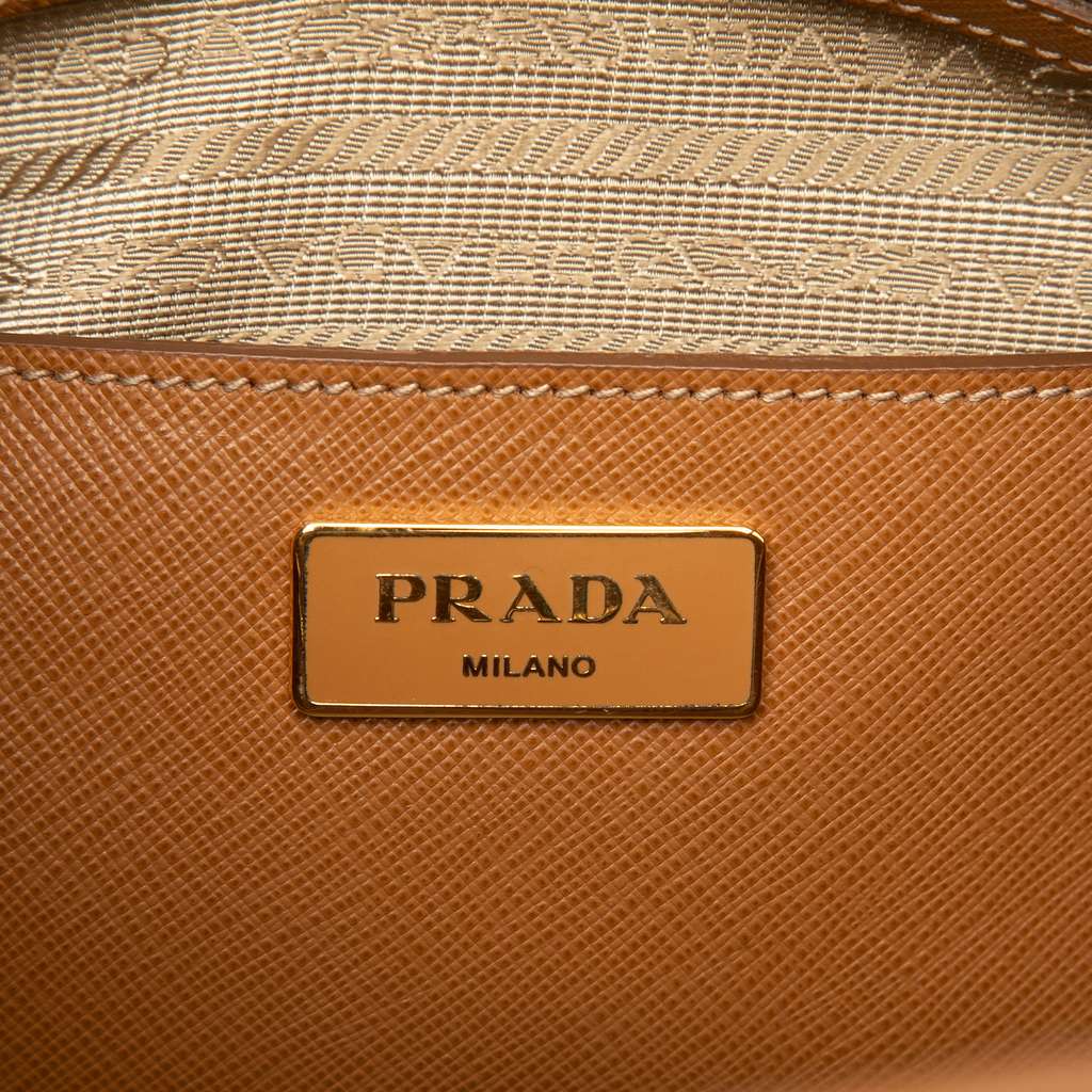 Prada Medium Saffiano Lux Open Promenade Satchel - 5