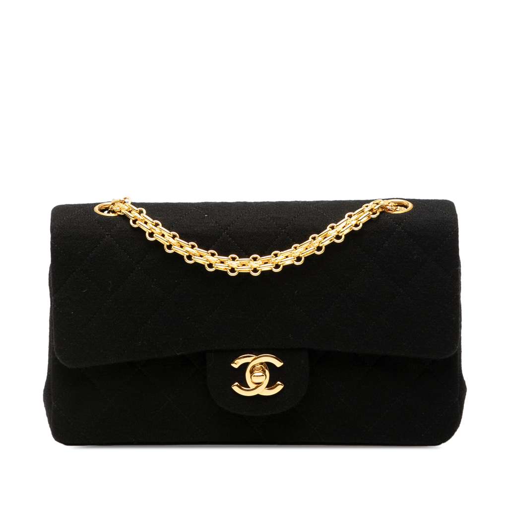 Chanel Small Classic Jersey Double Flap