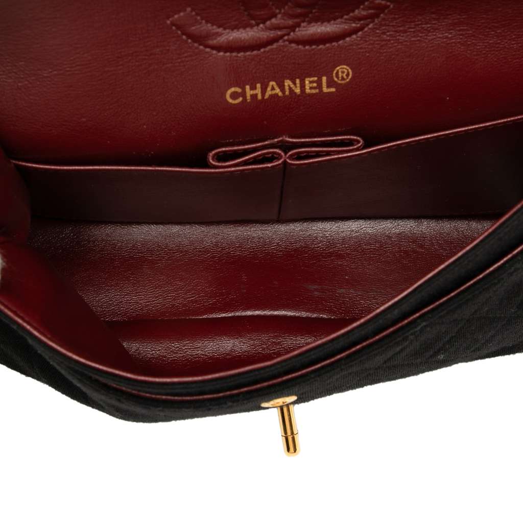 Chanel Small Classic Jersey Double Flap - 4