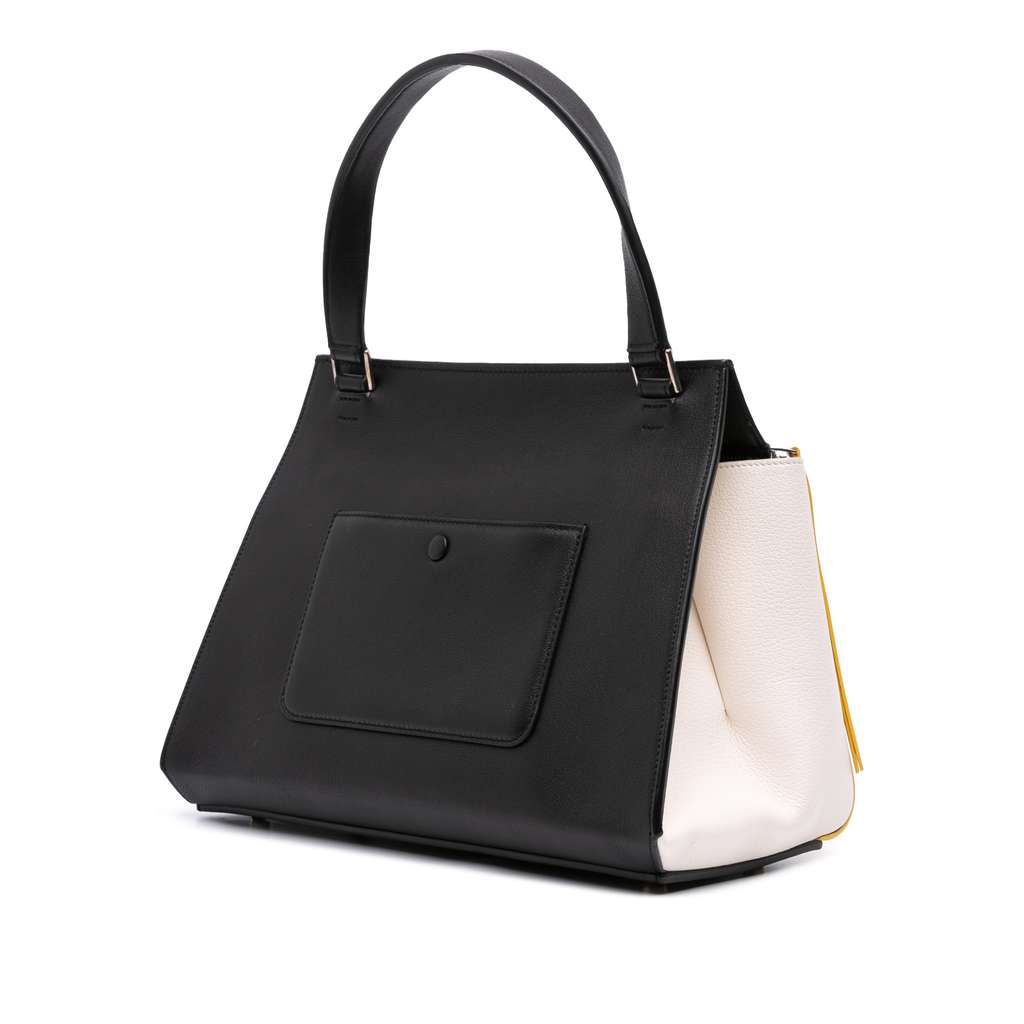 Celine Medium Tricolor Leather Edge Handbag - 2