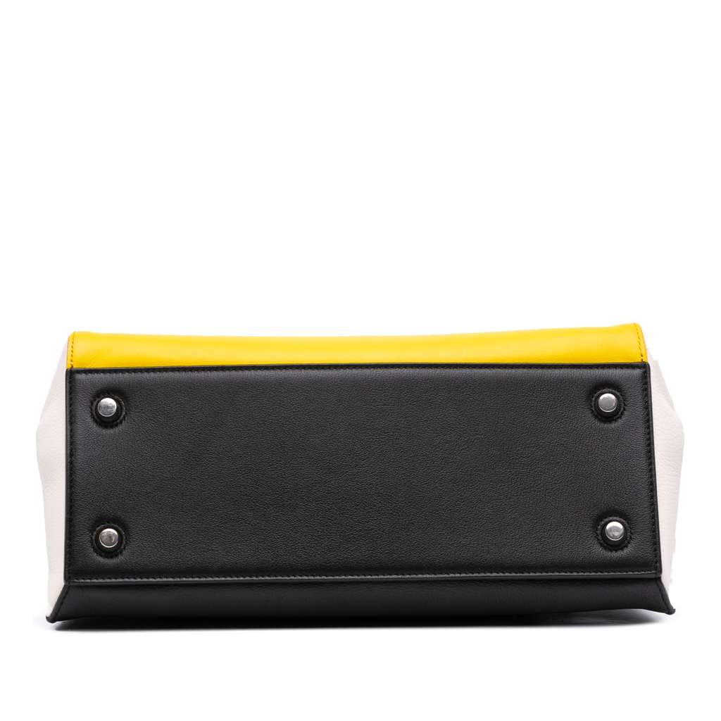 Celine Medium Tricolor Leather Edge Handbag - 3