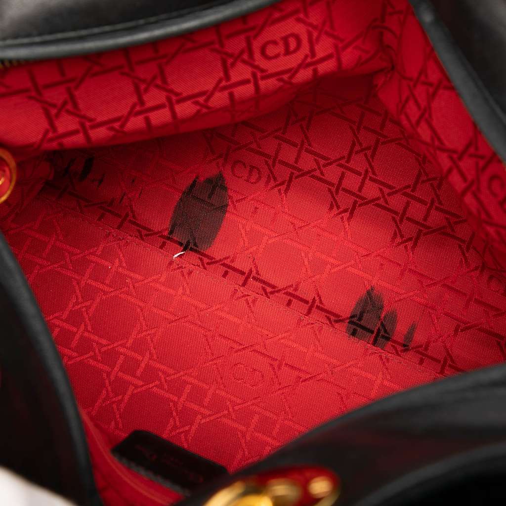 Dior Large Suede Cannage Lady Dior - 4