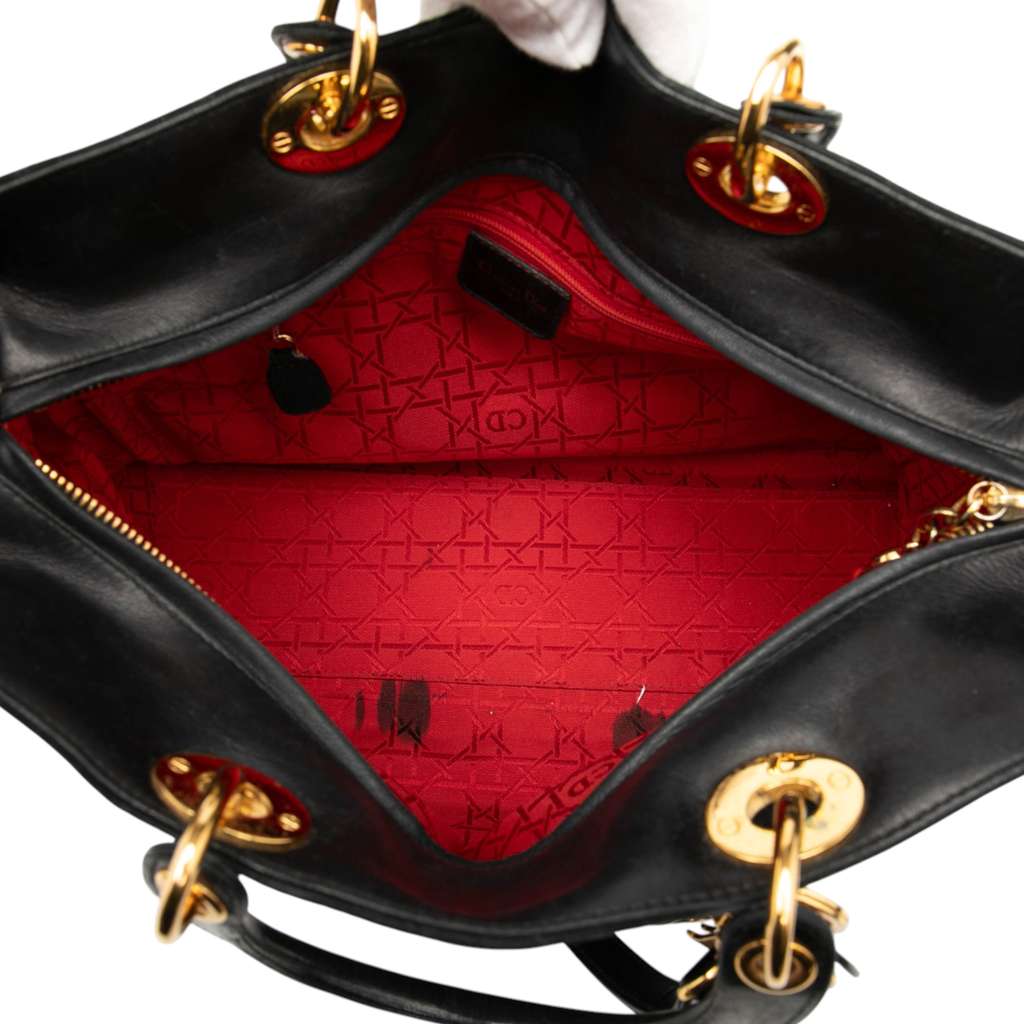 Dior Large Suede Cannage Lady Dior - 5