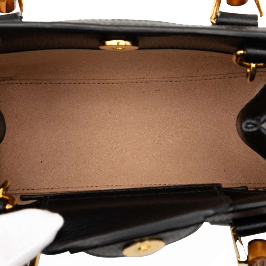 Gucci Small Calfskin Bamboo Diana Satchel - 4