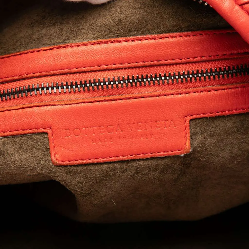 Bottega Veneta Large Nappa Intrecciato Belly Hobo Red Leather Very good - Box View