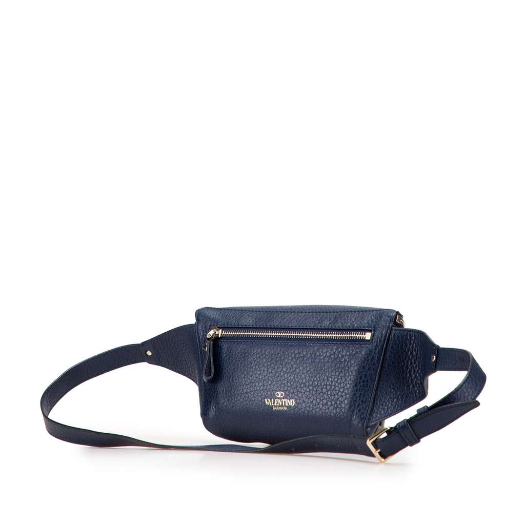 Valentino Grained Calfskin Rockstud Belt Bag - 2