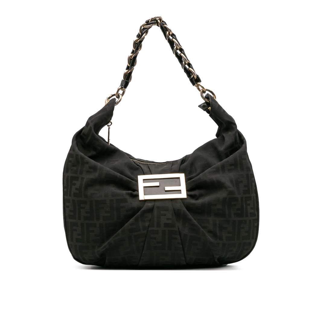 Fendi Zucca Canvas Mia Hobo
