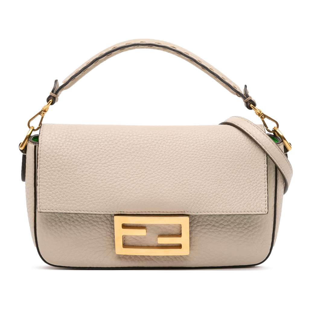 Fendi Mini Leather Baguette Satchel