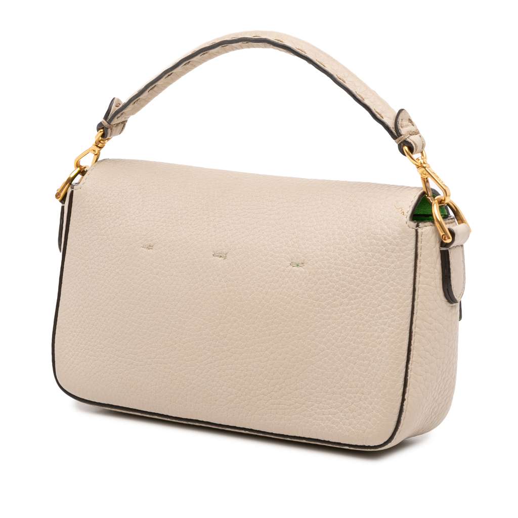 Fendi Mini Leather Baguette Satchel - 2