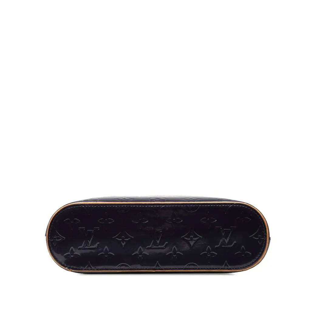 Louis Vuitton Monogram Vernis Stillwood Vertical Bag Blue Leather Good - Inside View