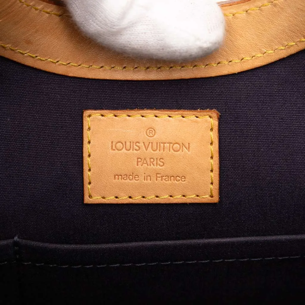 Louis Vuitton Monogram Vernis Stillwood Vertical Bag Blue Leather Good - Box View