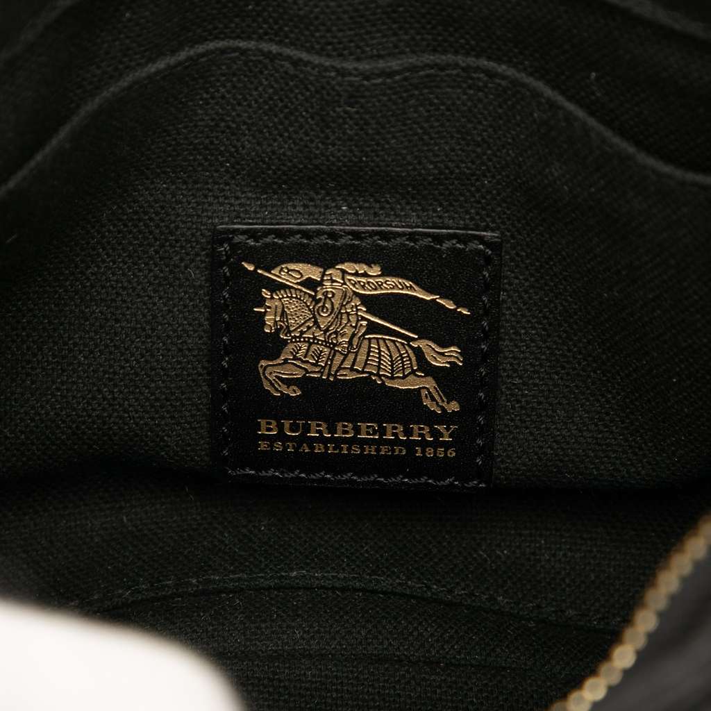 Burberry Haymarket Check Coated Canvas Shoulder Bag - 5