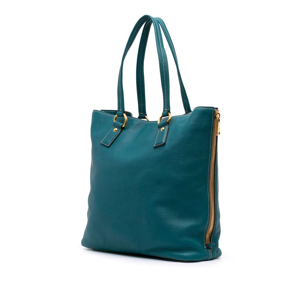 Prada Vitello Daino Side Zip Tote - 2