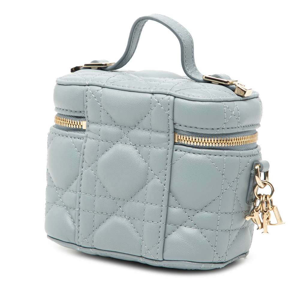 Dior Micro Lambskin Cannage Lady Dior Vanity Case - 2