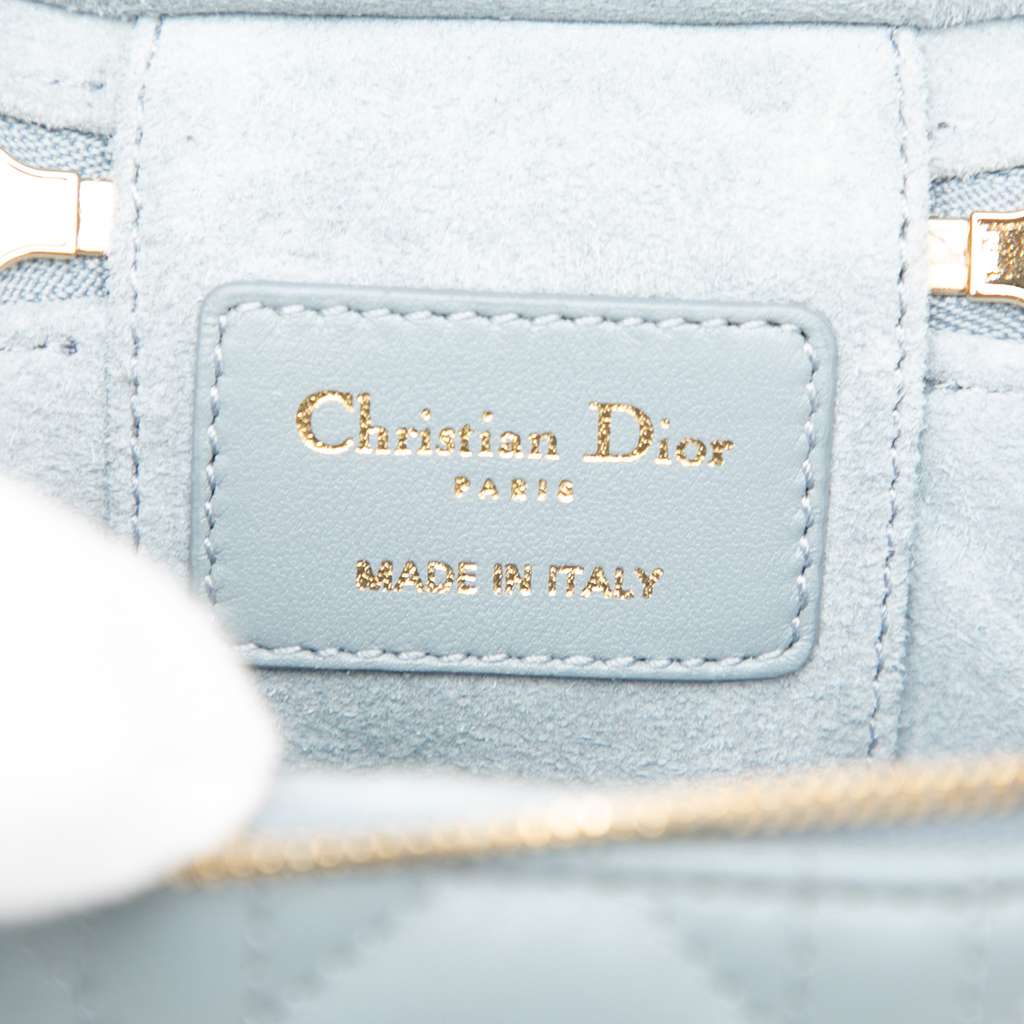 Dior Micro Lambskin Cannage Lady Dior Vanity Case - 5