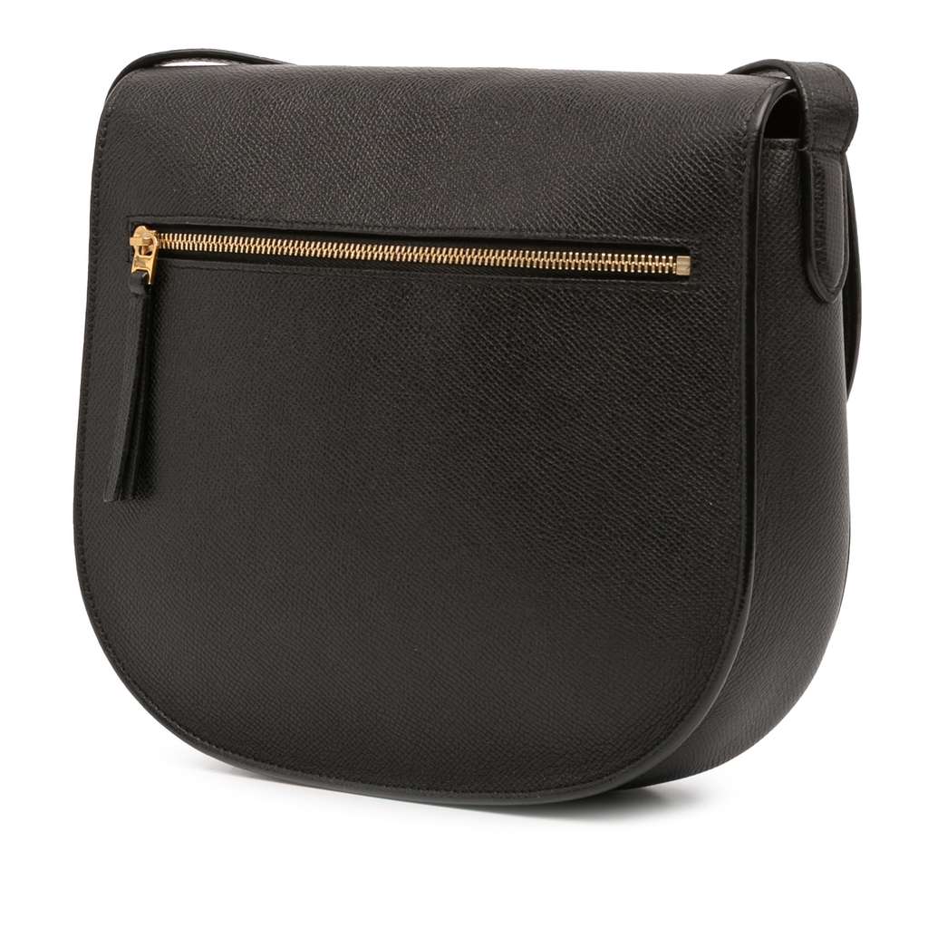 Celine Compact Grained Calfskin Trotteur Crossbody - 2