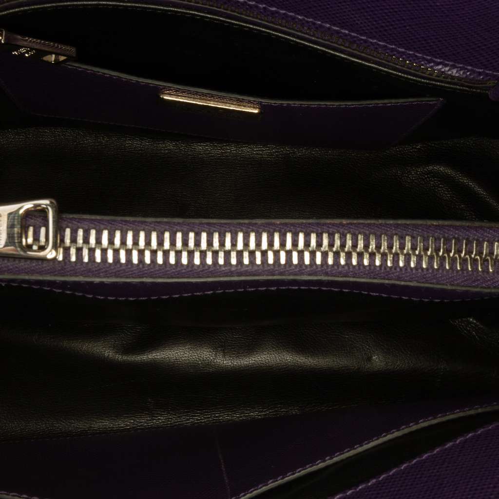 Prada Saffiano Cuir Turnlock Twin Satchel - 4