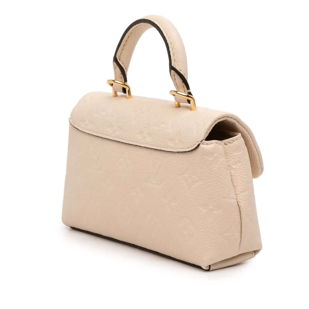 Louis Vuitton Monogram Empreinte Nano Madeleine Brown Leather Good - Back View