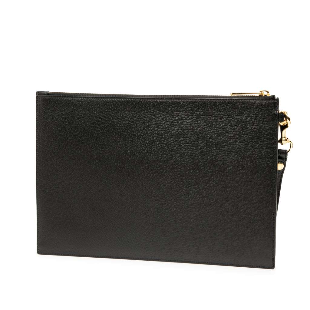 Gucci Leather Horsebit 1955 Zip Clutch - 2