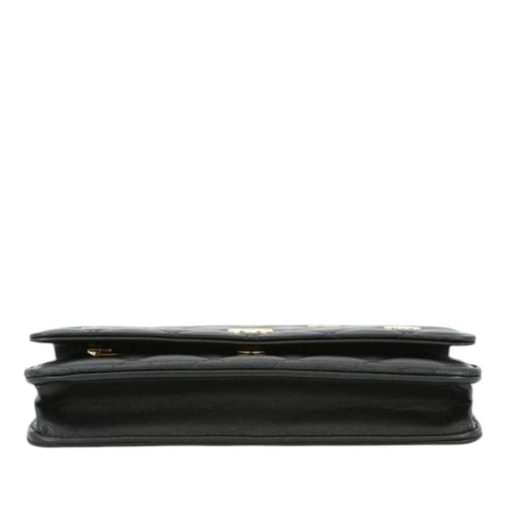 Chanel CC Quilted Lambskin Coco Casino Wallet On Chain - 3