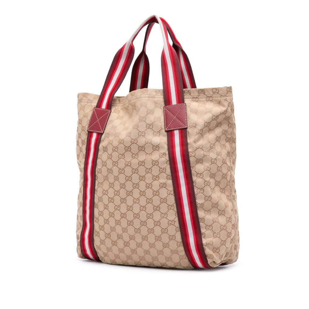 Gucci GG Canvas Web Tote - 2