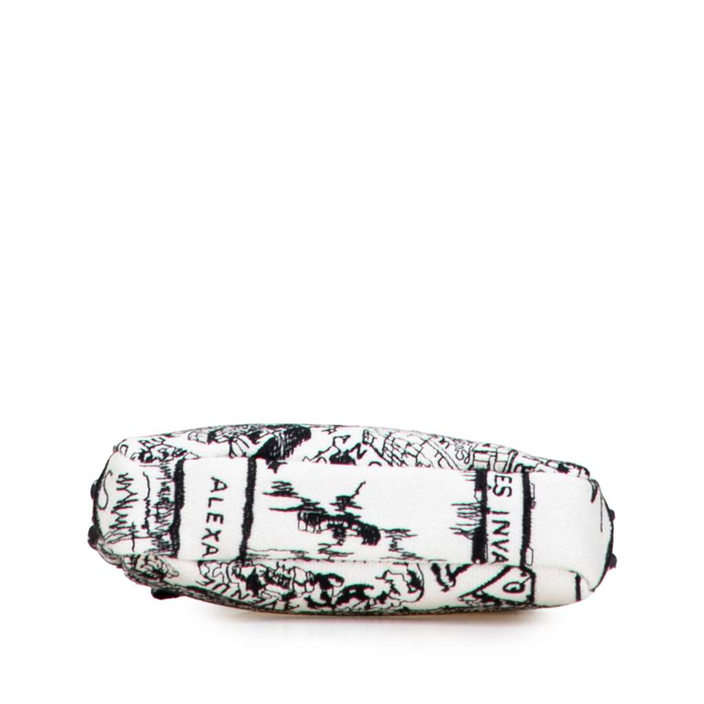 Dior Canvas Embroidered Plan De Paris Cosmetic Pouch - 3