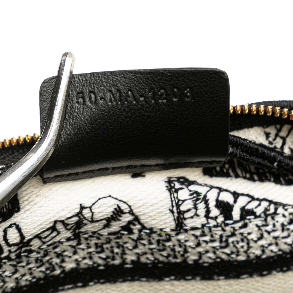 Dior Canvas Embroidered Plan De Paris Cosmetic Pouch - 5