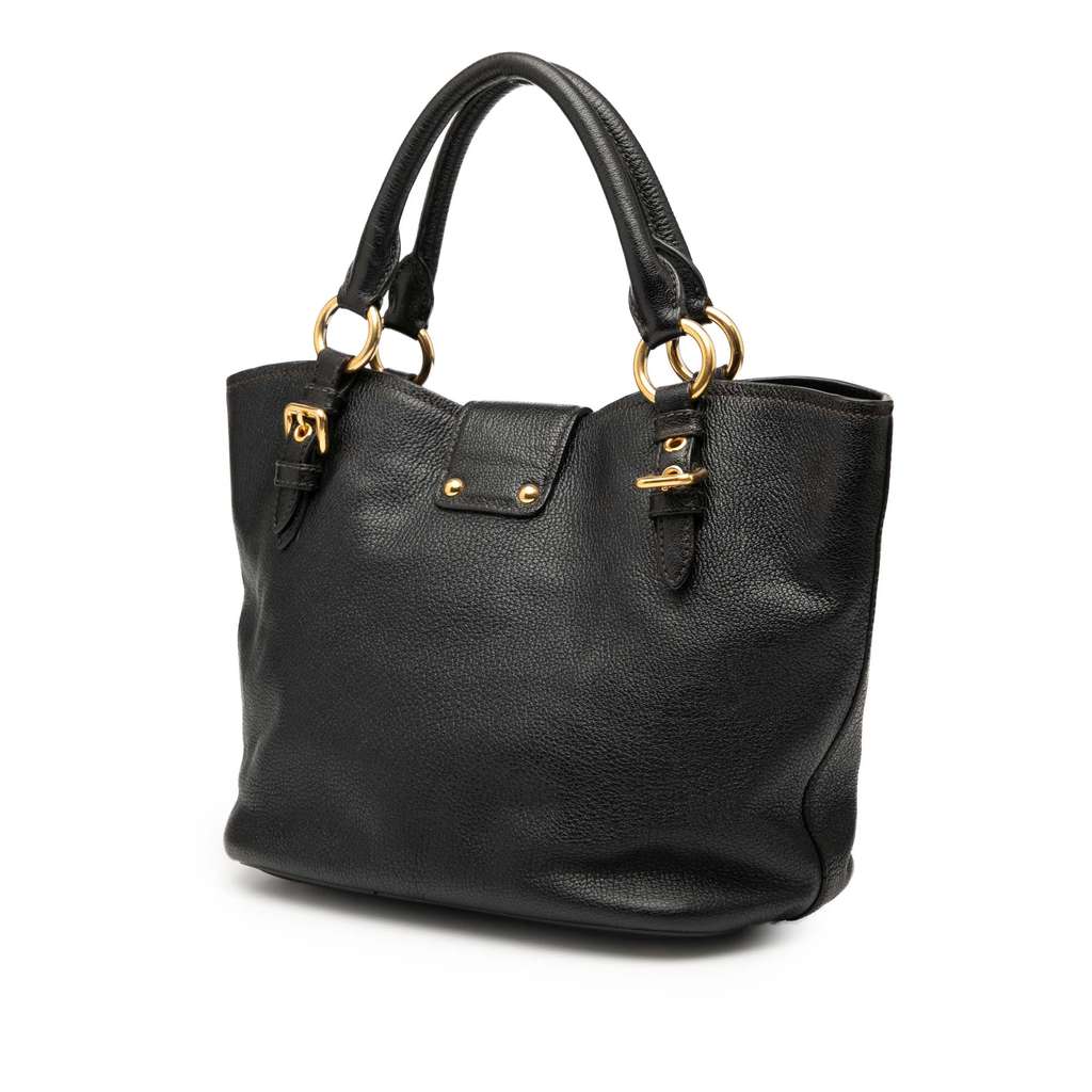 Miu Miu Goatskin Madras Satchel - 2