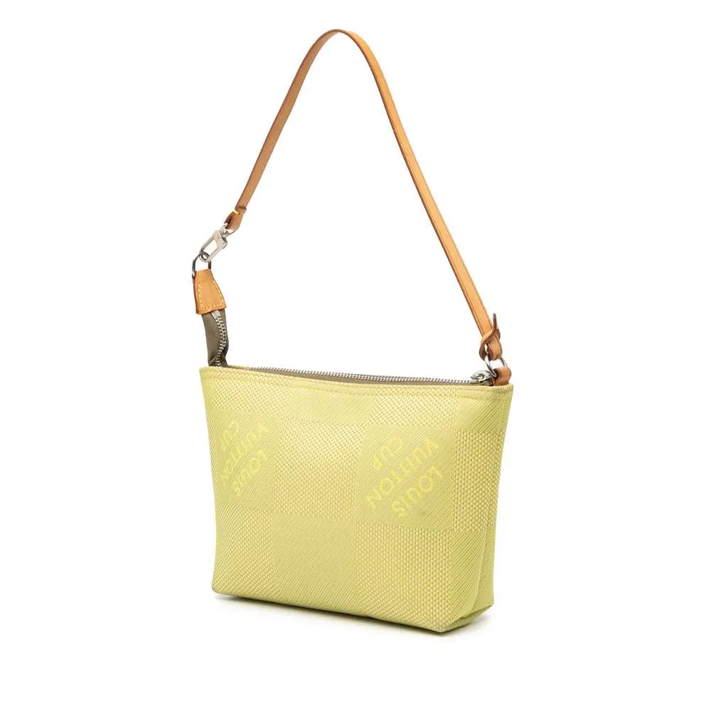 Louis Vuitton Damier Geant LV Cup Volunteer Pochette Green Canvas Good - Back View