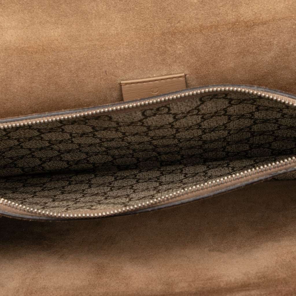 Gucci Medium GG Supreme Embroidered Bird and Flowers Dionysus Shoulder Bag - 4